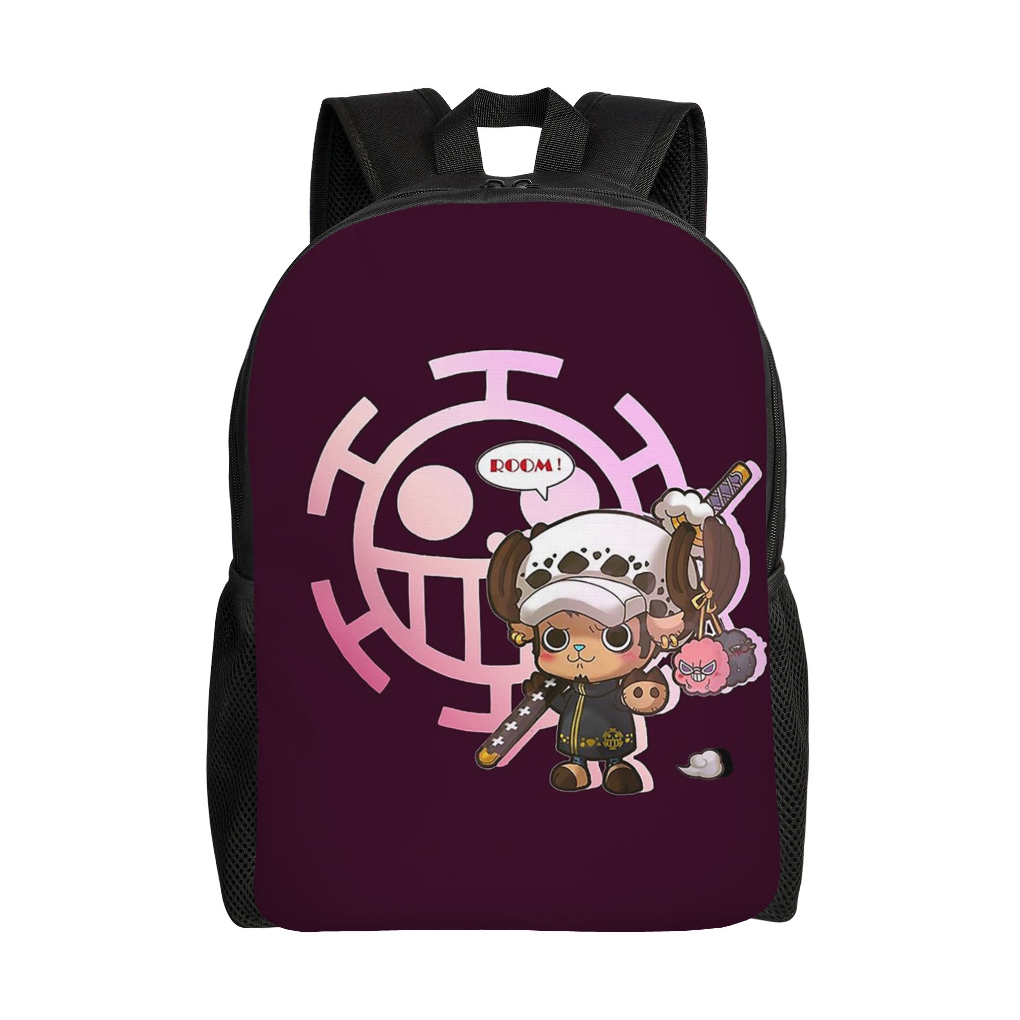 

Traffy Law Рюкзак для чоловіків жінок Крутий Студентський Робочий Daypack Trafalgar Law One Piece Аніме Коледж Полотняні Сумки Для вулиці One Size