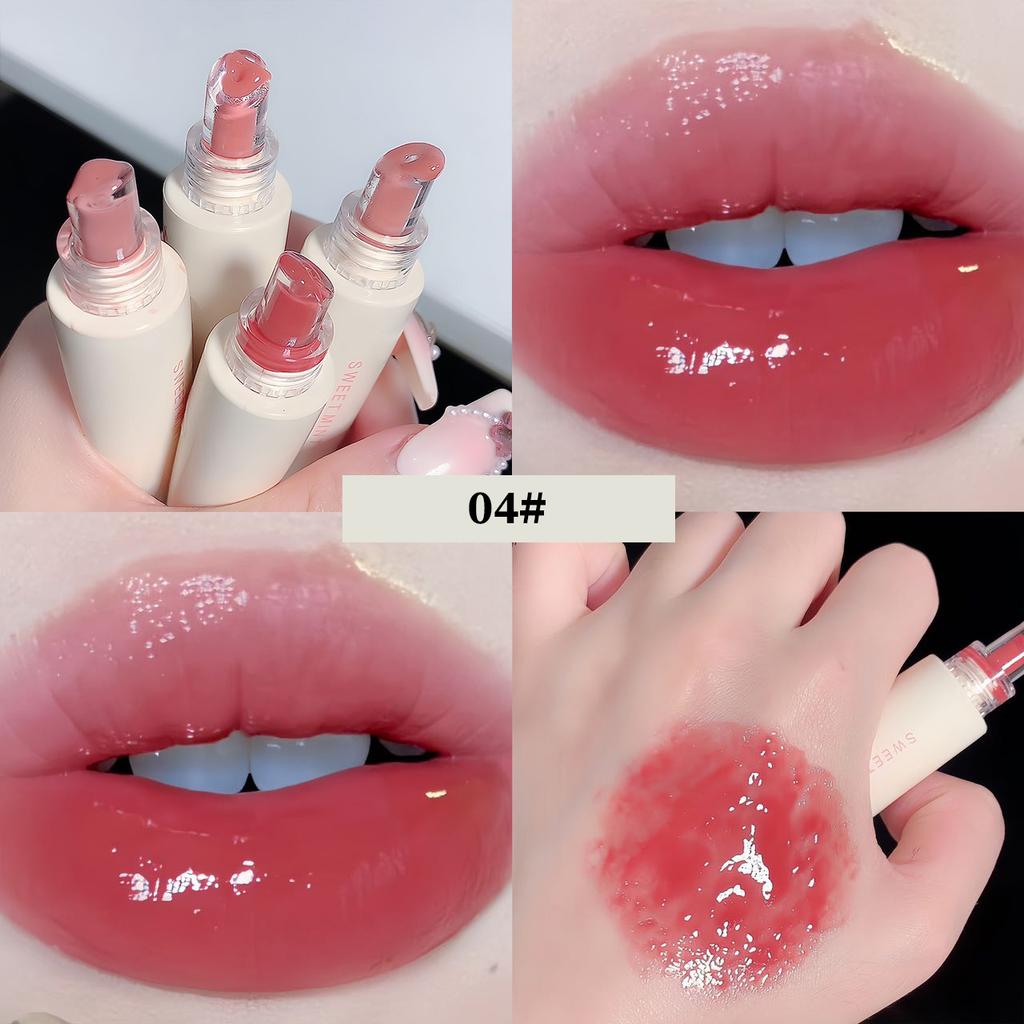 Menta Dulce Jalea Labial Brillo Labial Hidratante Iluminador Labial Brillo Labial Espejo