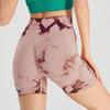 High Waist Tie-Dye Yoga Shorts for Women - Tummy Control & Butt Lift, Sports Fitness Style