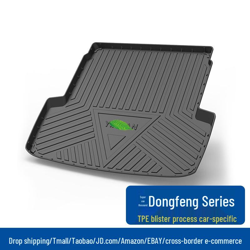 Waterproof TPE Trunk Mat for Dongfeng Fengshen AX4, E70, Jingyi X5, Yixuan - Durable, Eco-friendly Protection