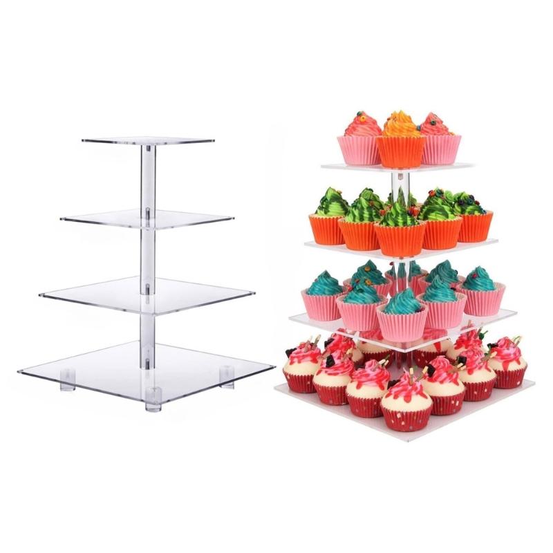 Commodity Stand Acrylic Cupcake Dessert Cake Display Stand Jewelry Earring Props Small Jewelry Rings Display Stand