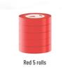 Waterproof Electrician's Insulating Tape, 15m, Wear-Resistant, Available in Red, Yellow, Blue, Green, Black, and White, Width Options: 10/30/50mm