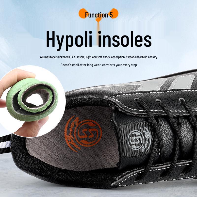 Insulated Electrician Safety Shoes: Anti-Smash, Anti-Puncture, Waterproof, Oil-Proof, Plastic Toe Cap, Low-Top Work Shoes
