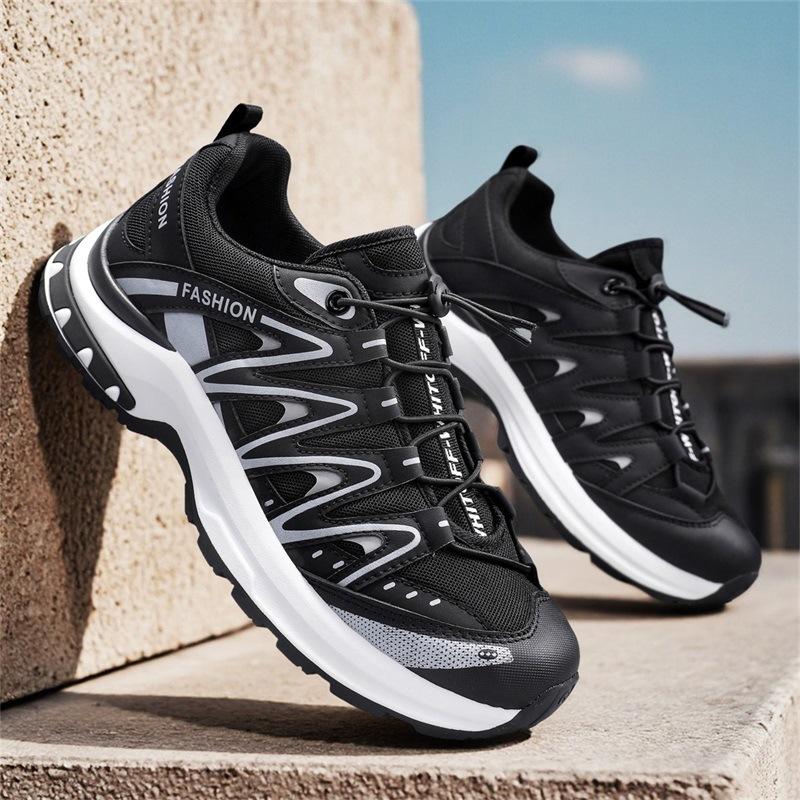 Men's Shoes 2025 New Summer Go Out Lace-free Versatile Casual Sports Shoes Outdoor Lightweight Breathable Dad Trendy Shoes