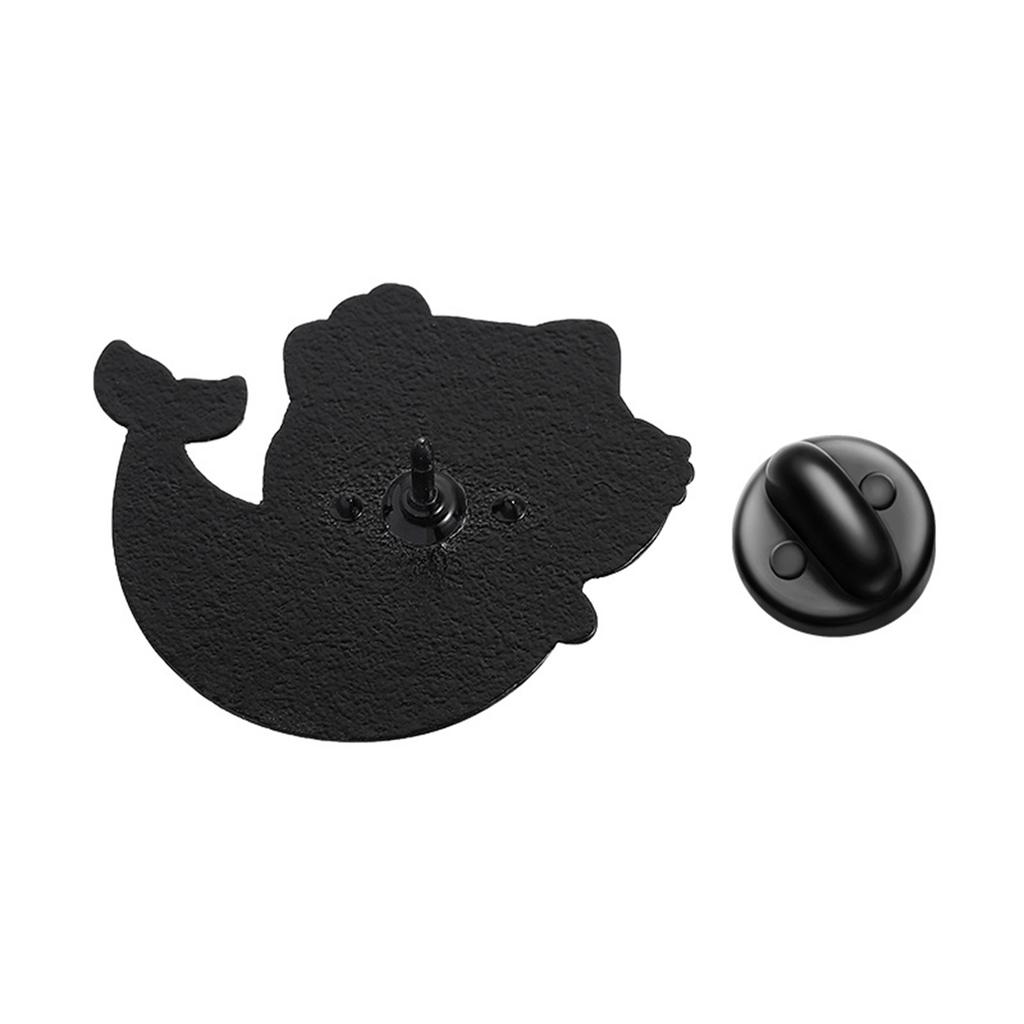 Adorable Mermaids Cats Brooch With Vibranting Color Sturdy Pin Designs Unisex Fashion Accessory For Daily Use Event