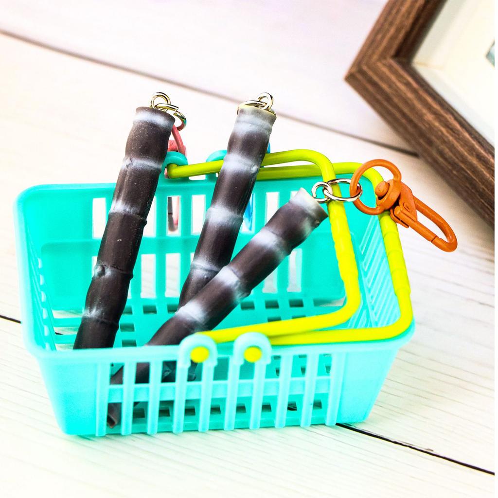 Realistic Food Keychain Cane Design Keyrings with Eye Catching Details Durable Alloy Material Perfect For All Ages