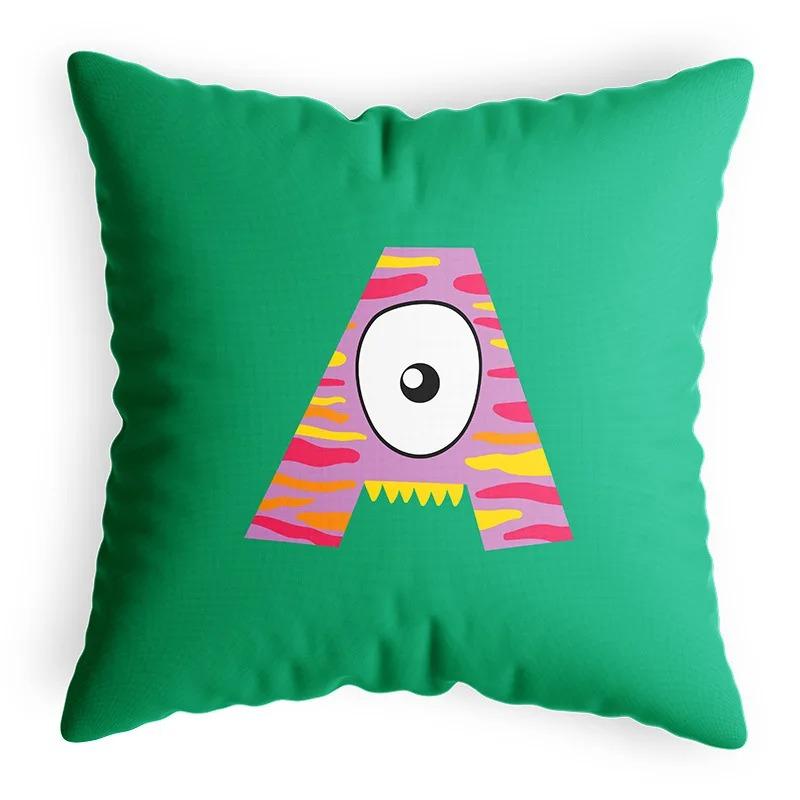 Cartoon Funny Animal Letter Pillowcase Home Decoration Children's Room Game Pillowcase Living Room Sofa Cushion Cover