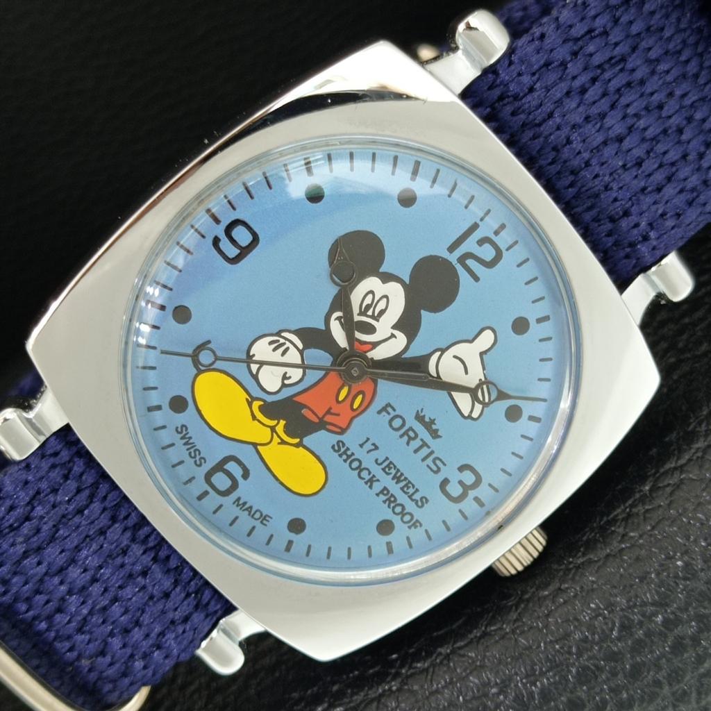 

SWISS VINTAGE HAND-WINDING MENS REFURBISHED BLUE COLOR DIAL WATCH a707283-1