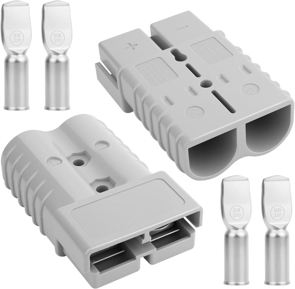 For Solar RV Car Equipment 50A Anderson Style Plug DC Connector Battery Charger Power Tool Electronic Accessories