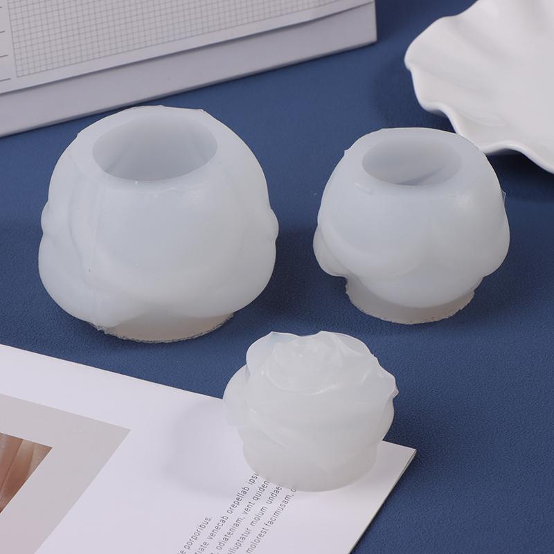Flower Silicone Candle Mold 3D Peony Flower Soap Gypsum Resin Casting Mould Diy Chocolate Cake Baking Tool Wedding Gift