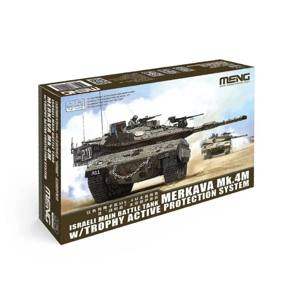 MENG 1/72 German Leopard 2A4 Main Battle Tanks Assemble Figure Whole Set 72-009 Model Assembly Uncolored Plastic Toy Gift