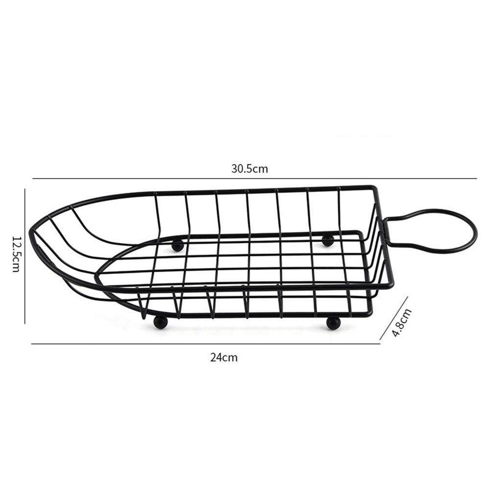 Innovative Boat Shaped Design on This Premium Stainless Steel Fry Basket Offers Unique Style While Being Functional