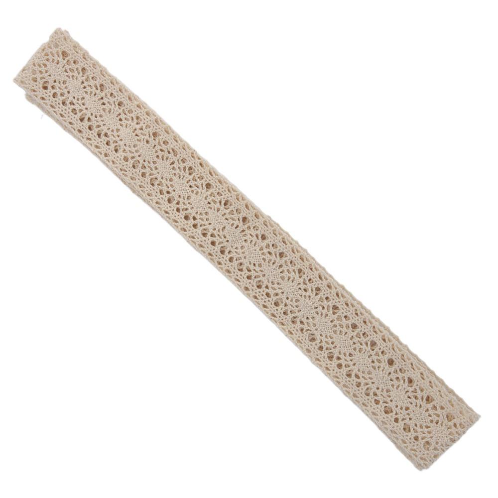 1pcs Beige Cotton Lace Trim 10 Yards Length DIY Sewing Lace Crochet Lace Ribbon For Decoration