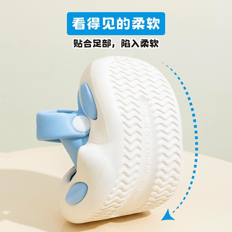 Submarine column children's slippers medium and small children's summer indoor and outdoor cartoon non-slip sandals baby bath hole shoes
