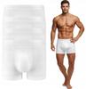 4x Men's Boxer Shorts White Comfortable Smooth Classic Cotton Set