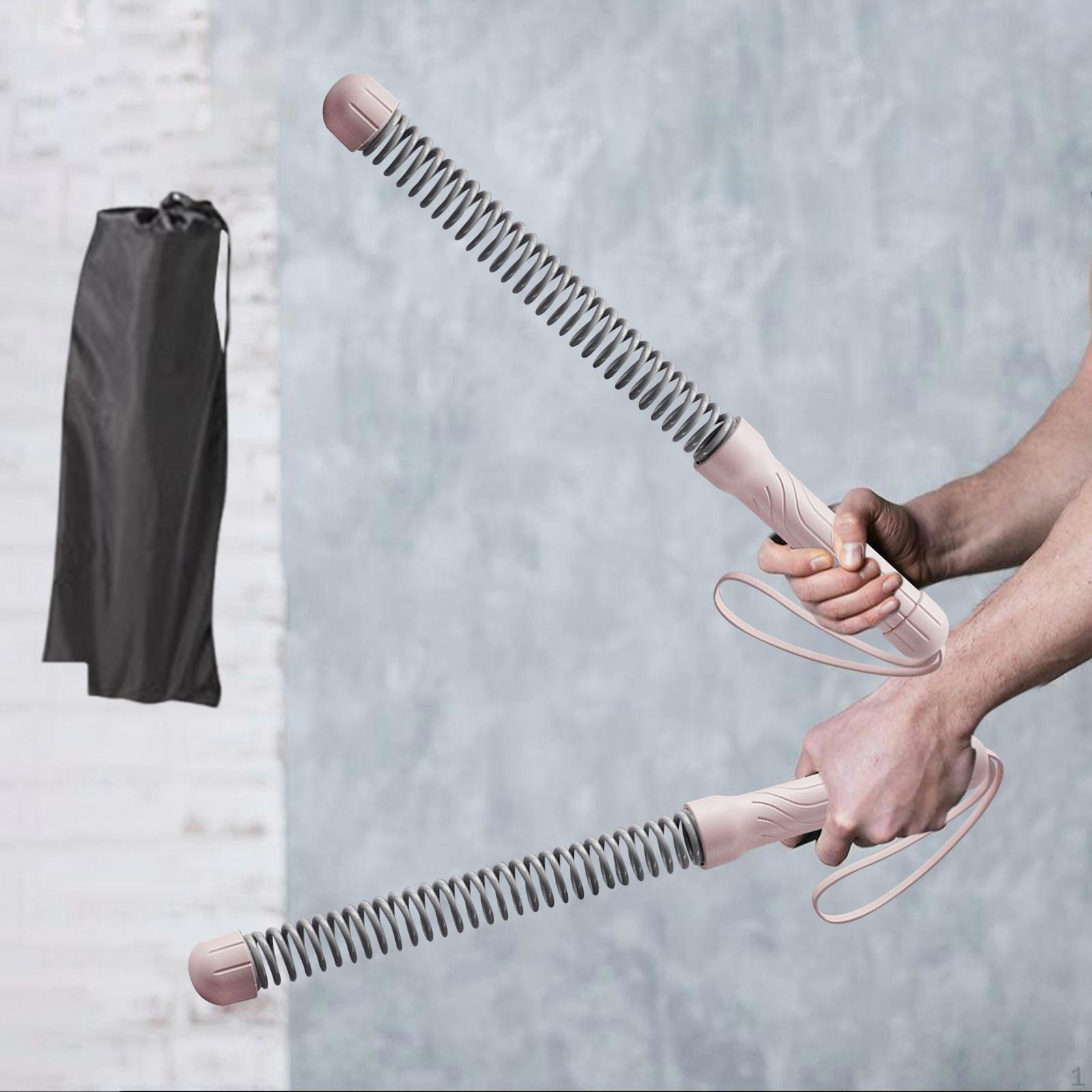 

2 Pieces Ropeless Battle Ropes Exercise Training Rope for Workout Gym розовый