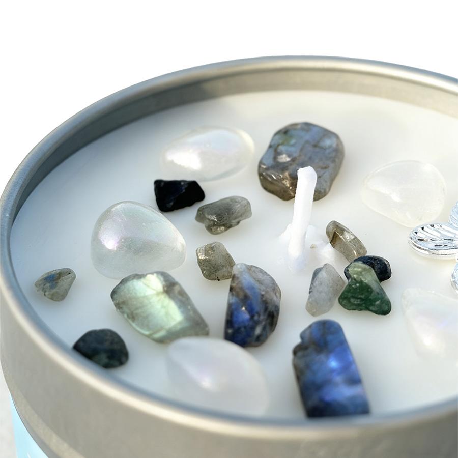 Lemon&Peppermint Scented Candle | Ideal Gift for Couples,Handmade candle gift for Halloween, friends, Christmas Gift for Him,Her