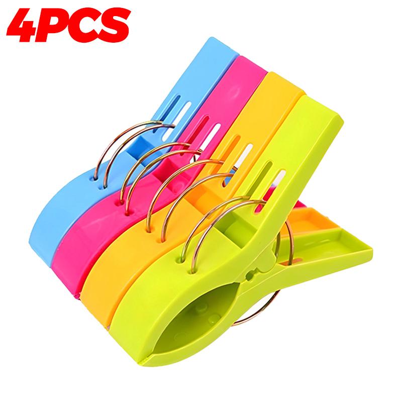 

4/20 шт. Большие зажимы для пляжных полотенец Сверхпрочные прищепки для стульев у бассейна Пляжные шезлонги Ветрозащитные сушильные одеяла Одеяло Белье