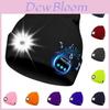 Outdoor Usb Rechargeable Bluetooth Knitted Beanie Hat With Music And Light Features For Winter Comfort
