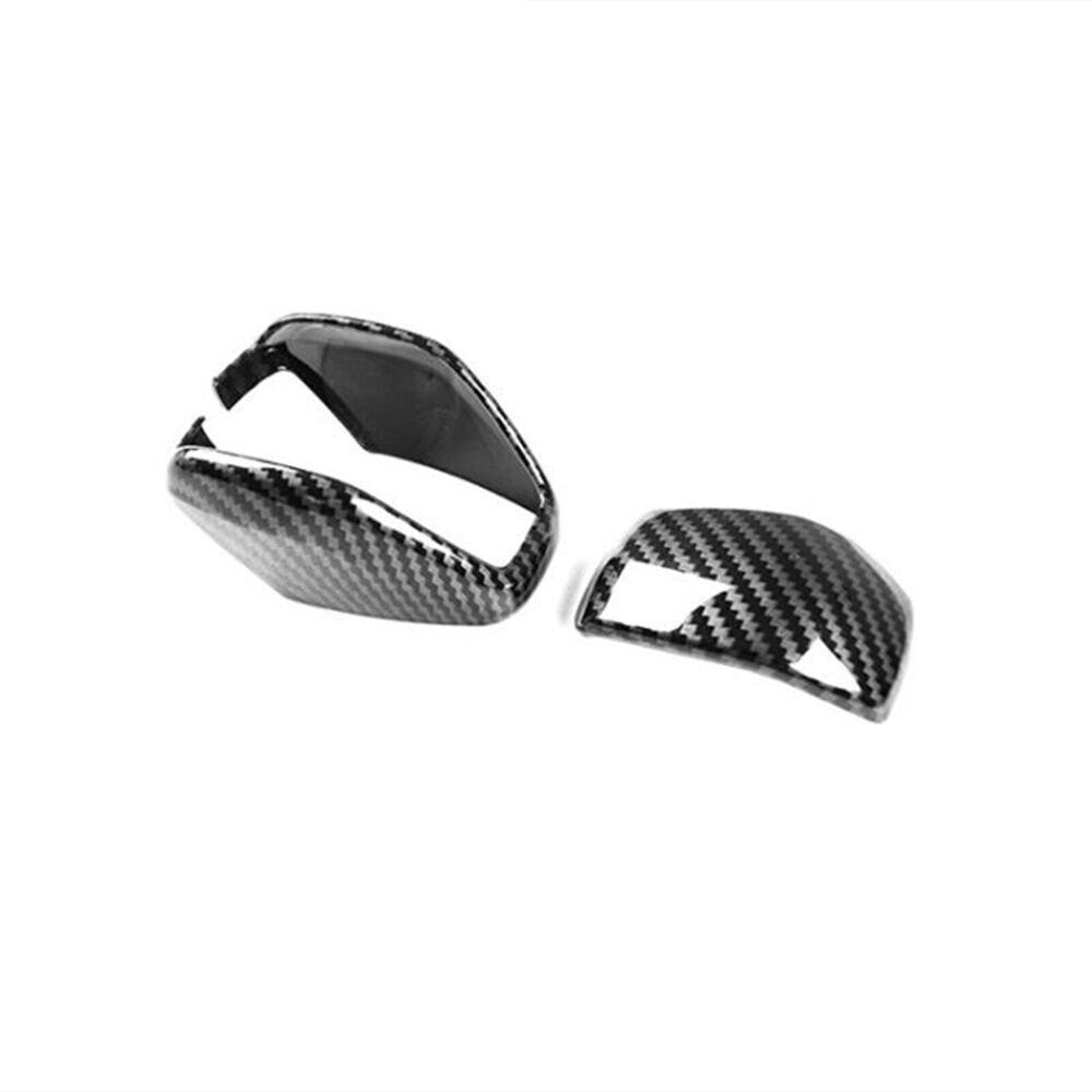 Carbon Fiber Look Gear Shift Knob Cover Kit For Toyota RAV4 XA50 -