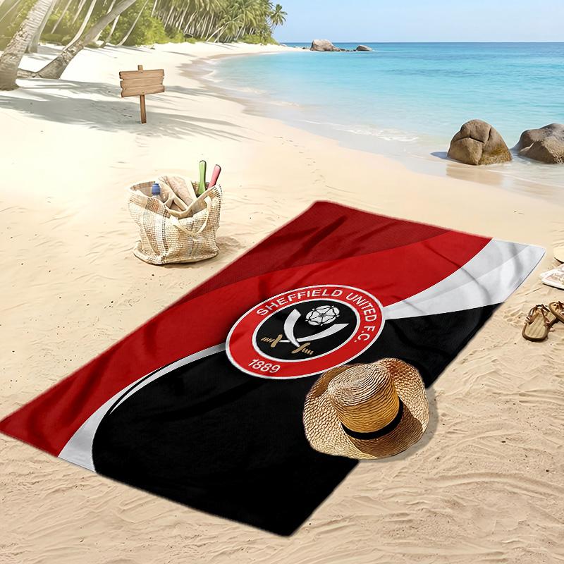 Sheffield United Football Print Beach Towel, Large Soft Quick Dry Towel for Beach Camping Swimming