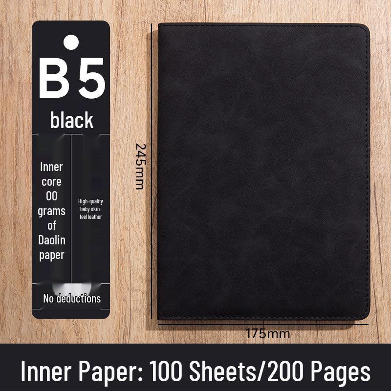 Custom Logo A5 High-End Office Notebook with Premium Cover and Inner Pages