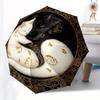 Yin-Yang Cats: A Unique Artistic Design for Your Home Decor Umbrella - Cute Umbrella with Portable 3-Fold Compact Umbrella for Men & Women R113