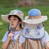 Coconut Pattern Kids Summer Floppy Hat With Wide Brim Sun Protection For Outdoor Play