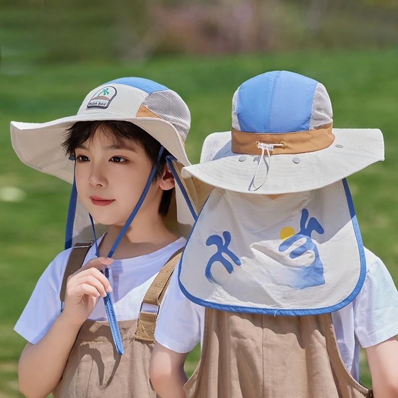 Coconut Pattern Kids Summer Floppy Hat With Wide Brim Sun Protection For Outdoor Play