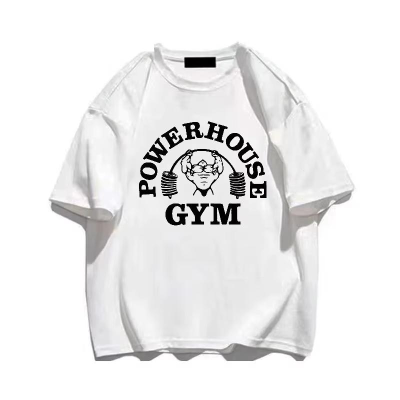 

Gym Men Cotton TShirt Summer Short Sleeve Streetwear Vintage Athletic Casual Hip Hop Grunge Graphic Tee - Men s Summer Cotton... S разноцветный