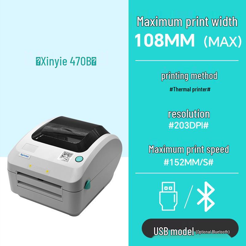 2023 Thermal Bluetooth Printer for Hazardous Waste Labels & Express Waybills