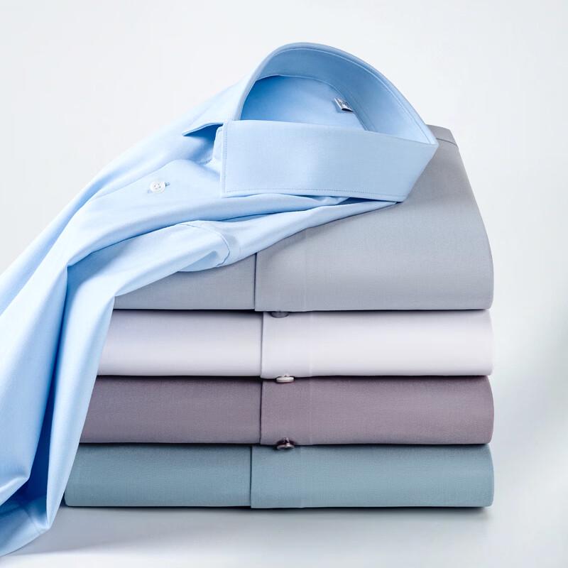 Luomeng Men's Easy-Care Blended Long Sleeve Shirt