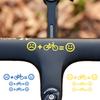 3PCS Adesivos de Bicicleta com Emoticons Adesivo para Tubo Superior de Quadro de Bicicleta MTB Estrada Decalques Decorativos de Vinil para Motocicleta Acessórios de Bicicleta
