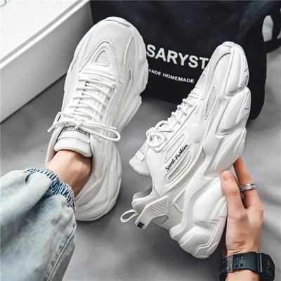Zapatos de Hombre Nueva Tendencia de Moda Zapatillas de Malla Transpirable Hombre Cómodo Suela Suave Zapatos Casuales de Plataforma Tenis Hombres