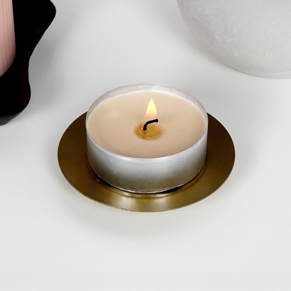 Gold Metal Candle Stand 8.5 Cm