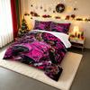 "Retro Basketball Player Dunk Miami Design Bedding Set, Bedding Set (1 Duvet Cover, 2 Pillowcases, Duvet Not Included)."
