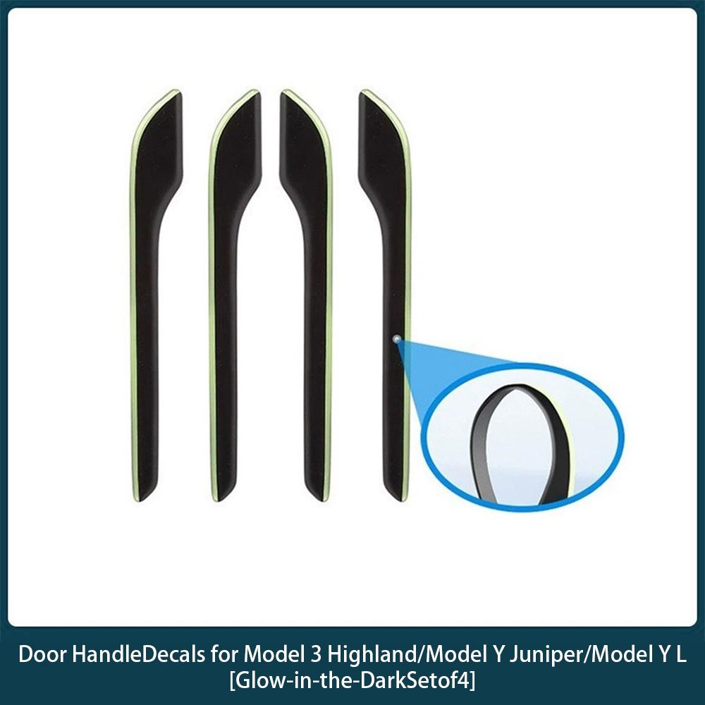 For Tesla Model 3 Y YL Highland Juniper Car Interior Door Switch Button Trim Sticker Door Handle Protector Wrap Cover Accessorie Interior Mirrors 6