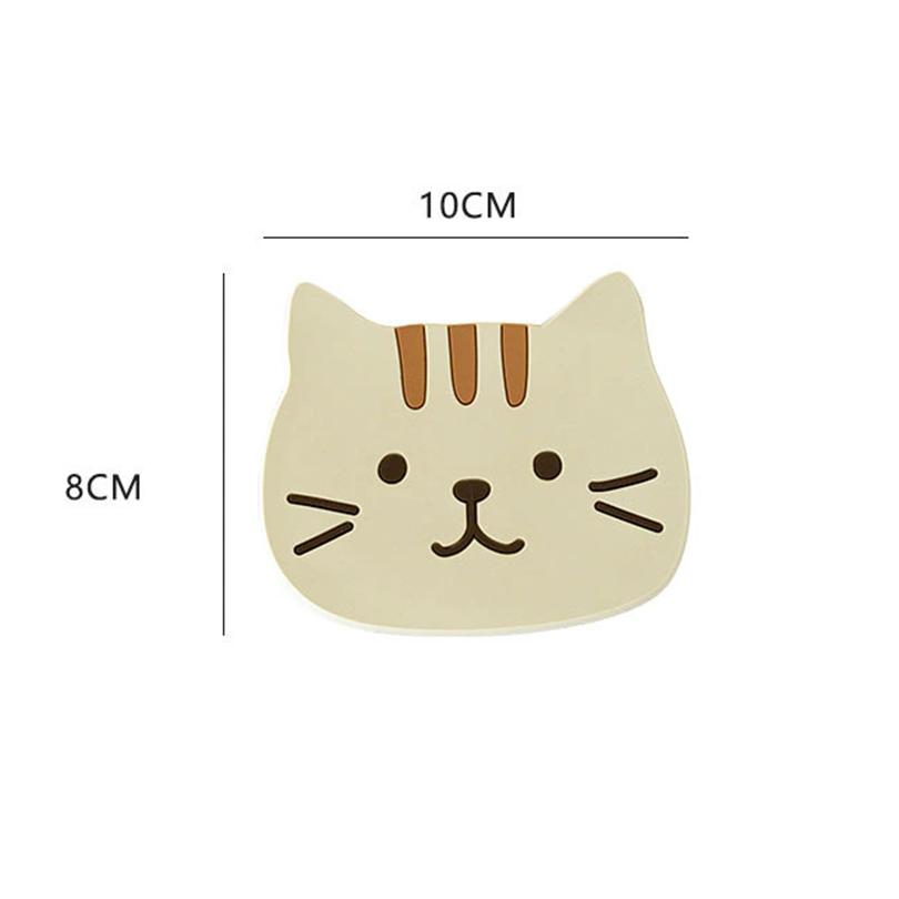 5 stücke Katze Nette Tasse Kissen Reusable Silikon Tee Tasse Isolierung Kissen PVC Anti Slip Und Anti Verbrühen Schüssel Kissen