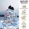 1pc Lucky Rabbit Blanket Lightweight Flannel Throw for Sofa Bed Travel Camping Livingroom Office Couch Chair