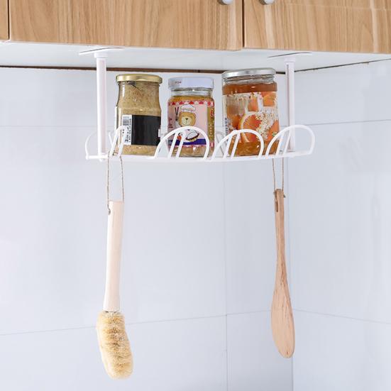 Home Table Bottom Steckdosenhalter Hängeregal Drahtkorb Organizer