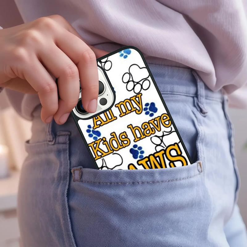 Paws Paw Pattern Cute Dog Cat Phone Case For iPhone 17 Air 15 16e 14 13 Pro Max Coque 12 11 Pro Max PLUS cover