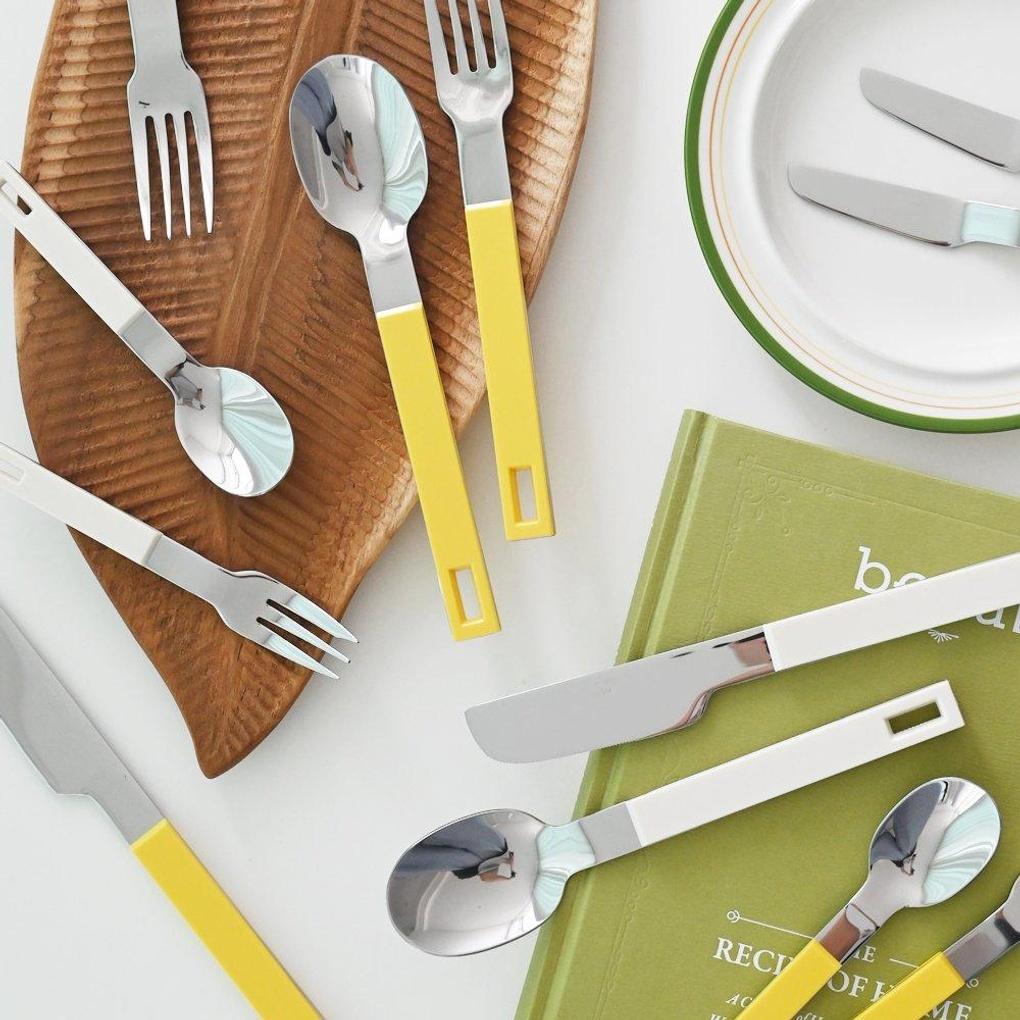 Melrose Block Dinner Spoon Cutlery 4 Colors