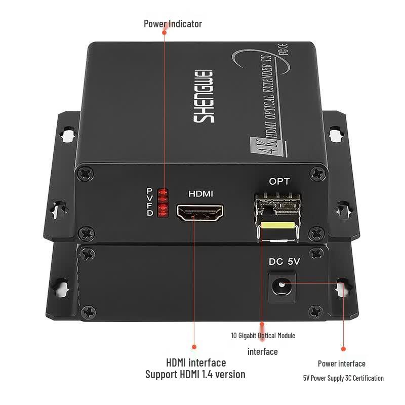Shengwei BHGD104K 4K HDMI Fiber Optic Transceiver Kit