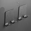 Multi-Functional Manual Razor Holder Wall Mount Hook Set 2 Pieces Strong Adhesive Bathroom Organizer for Easy Storage and Accessibility
