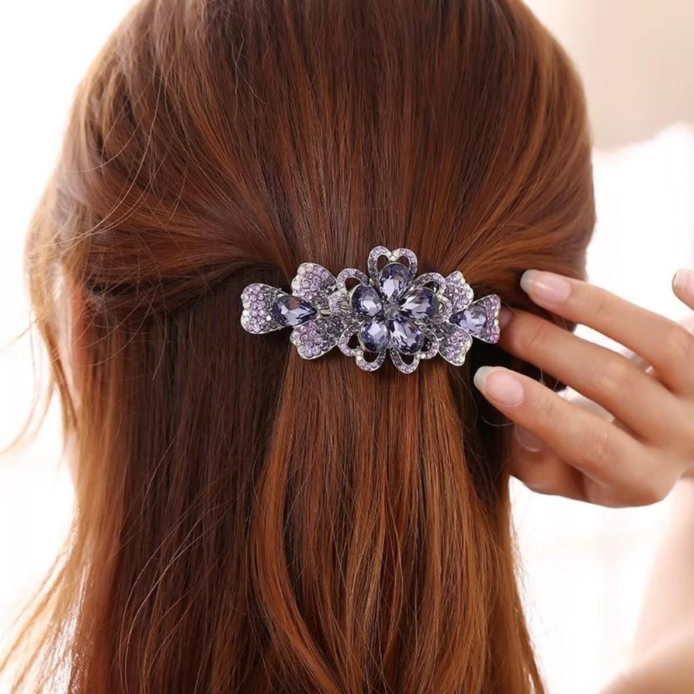 8,5 cm Pinze per Capelli Incrostate di Diamanti Taglia Grande Pinza per Coda di Cavallo Accessori per Capelli per Adulti