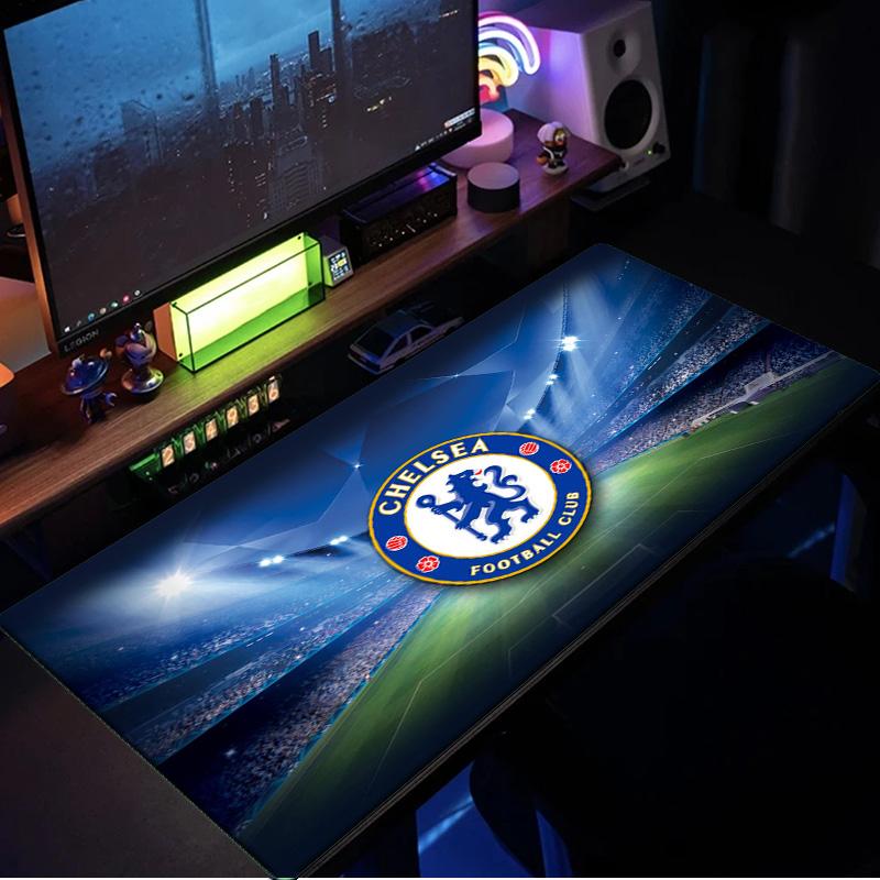 Chelsea Fc Champions League mouse pad, rubber base, esports desk mat, mouse pad for gamers and office use, gaming desk , easy to clean mat