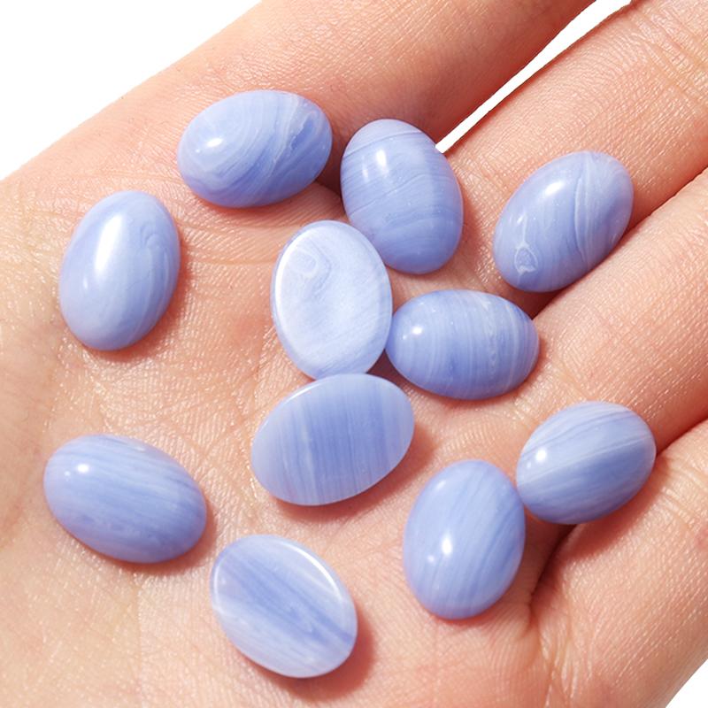 5-10 Stück Lila Achat Stein Cabochon Für Schmuckherstellung Natürliche Ovale Flache Spacer Rückseite DIY Ring Anhänger Schmuckzubehör Demo