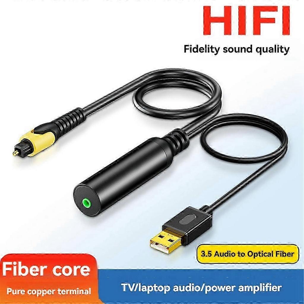 3.5mm Jack To Optical SPDIF Audio Adapter for Home Theater TV