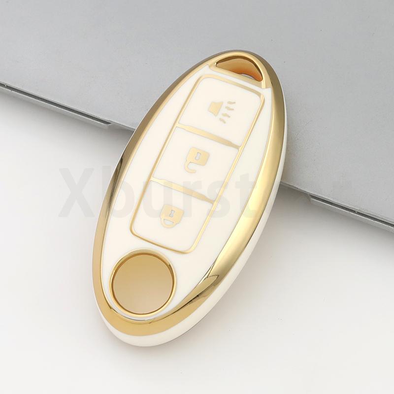 

3 Buttons For Nissan Qashqai Juke J10 J11 X-Trail T32 T31 Kicks Tiida Pathfinder Note TPU Car Remote Key Case Cover Shell Fob