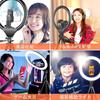 UBeesize LED Ring Light with Smartphone Selfie and Video Light with Touchscreen Controls for Zoom and Live Compatible with Actresses and 127cm Tripods
